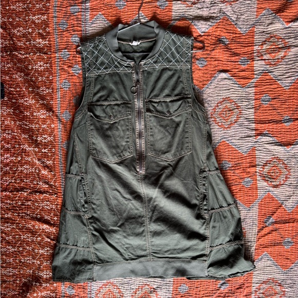 Pilcro Sleeveless Utility Mini Dress - Picture 3 of 7